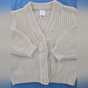 Hanna Andersson Cozy Cream Knit Cardigan